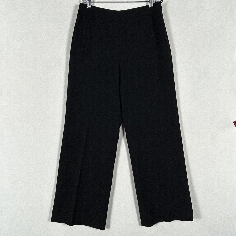 Talbots Dress Pants Slacks Size 8 Wool Blend Black Wool Blend Black Professional